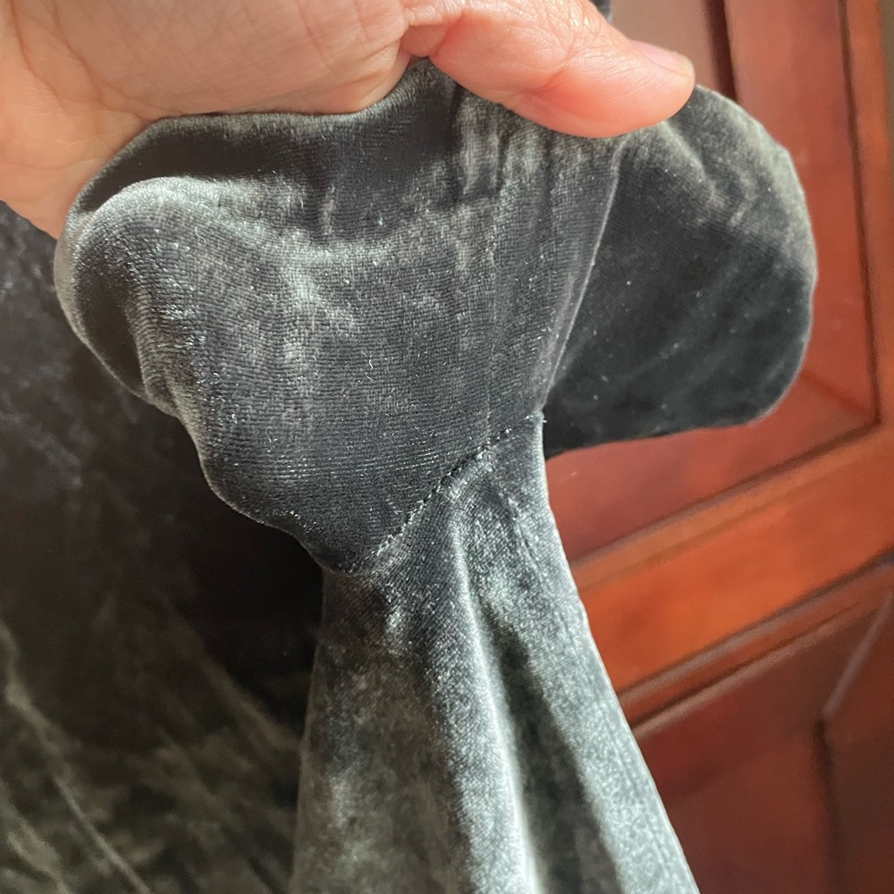 Madewell Choker Velvet Tee XS in Gray/green - Picture 7 of 12